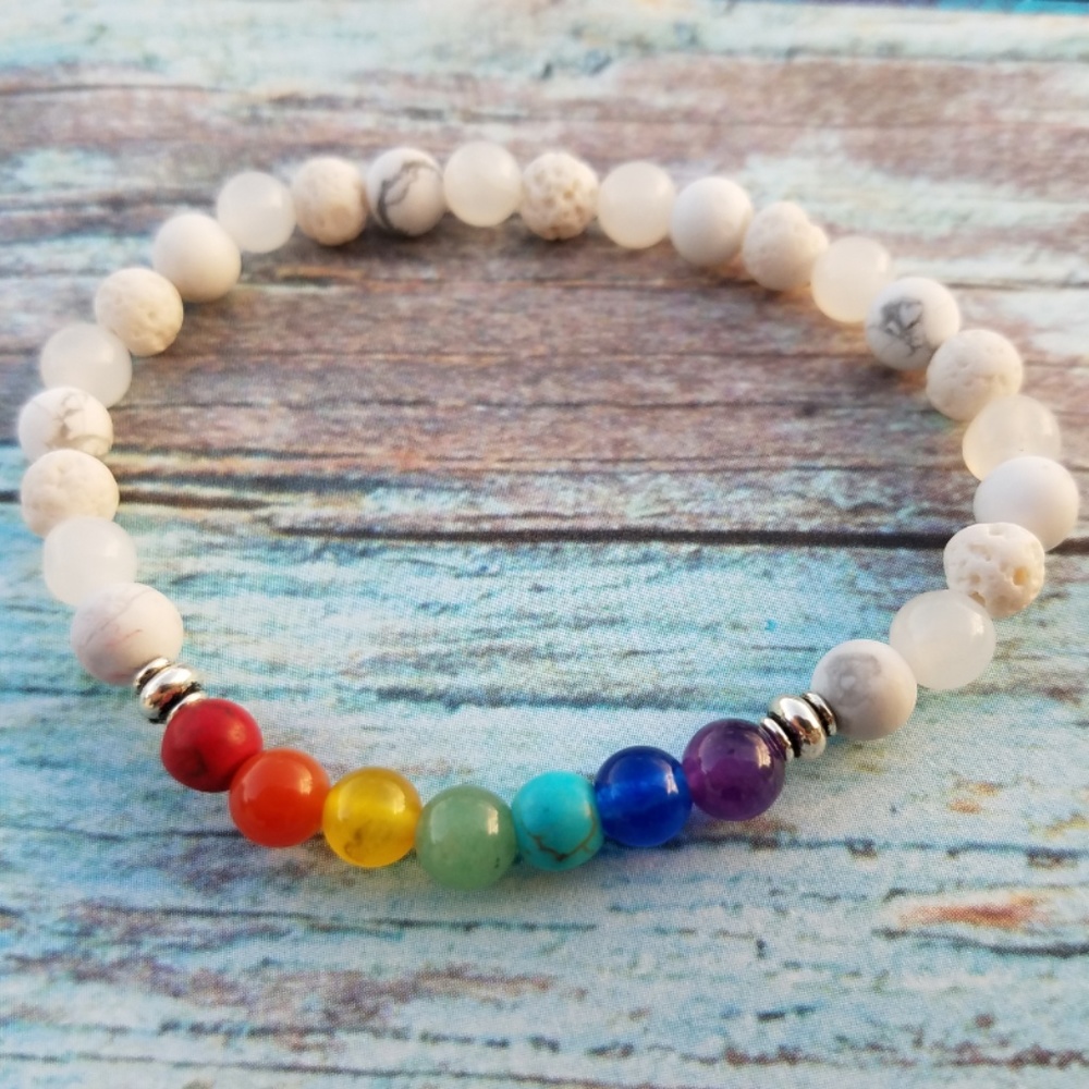 Handmade Chakra Yoga Beaded Stretch Bracelets